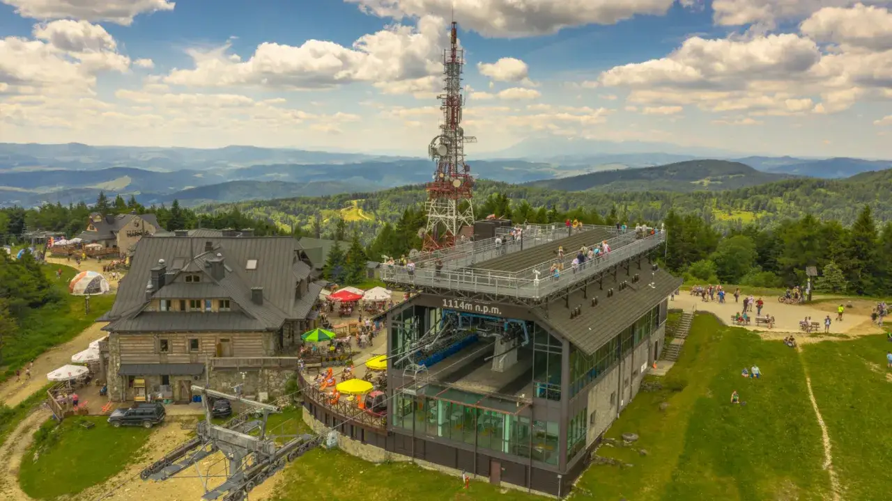 Jaworzyna Krynicka widok szczyt