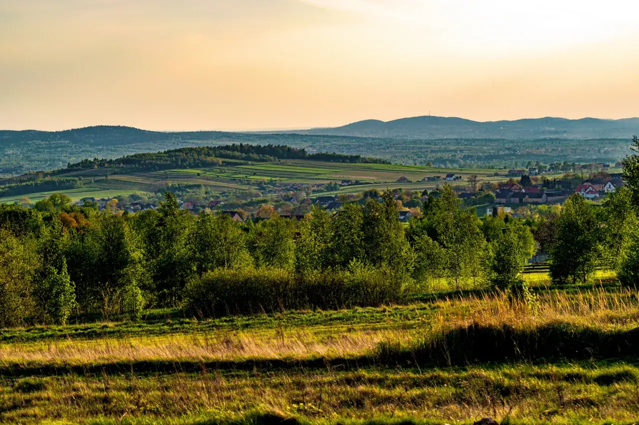 panoramiczny widok g&oacute;ry świętokrzyskie