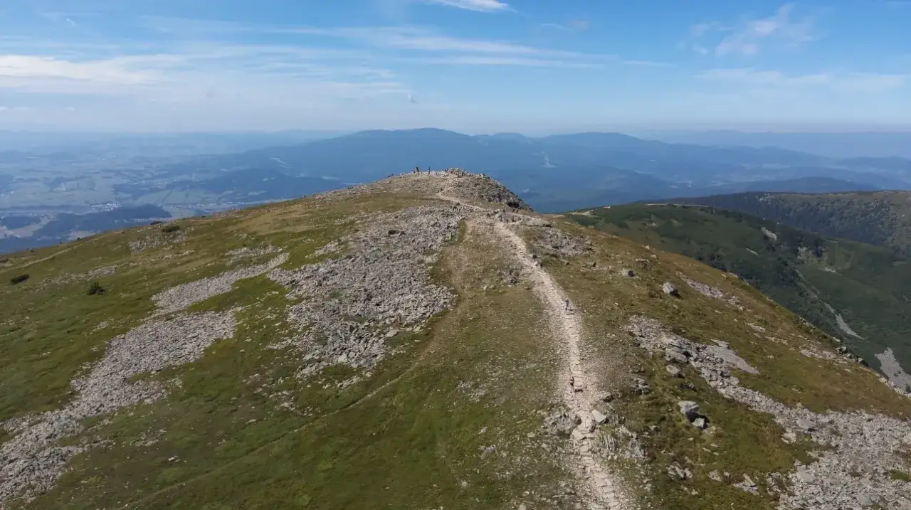 Babia Góra panorama szczyt