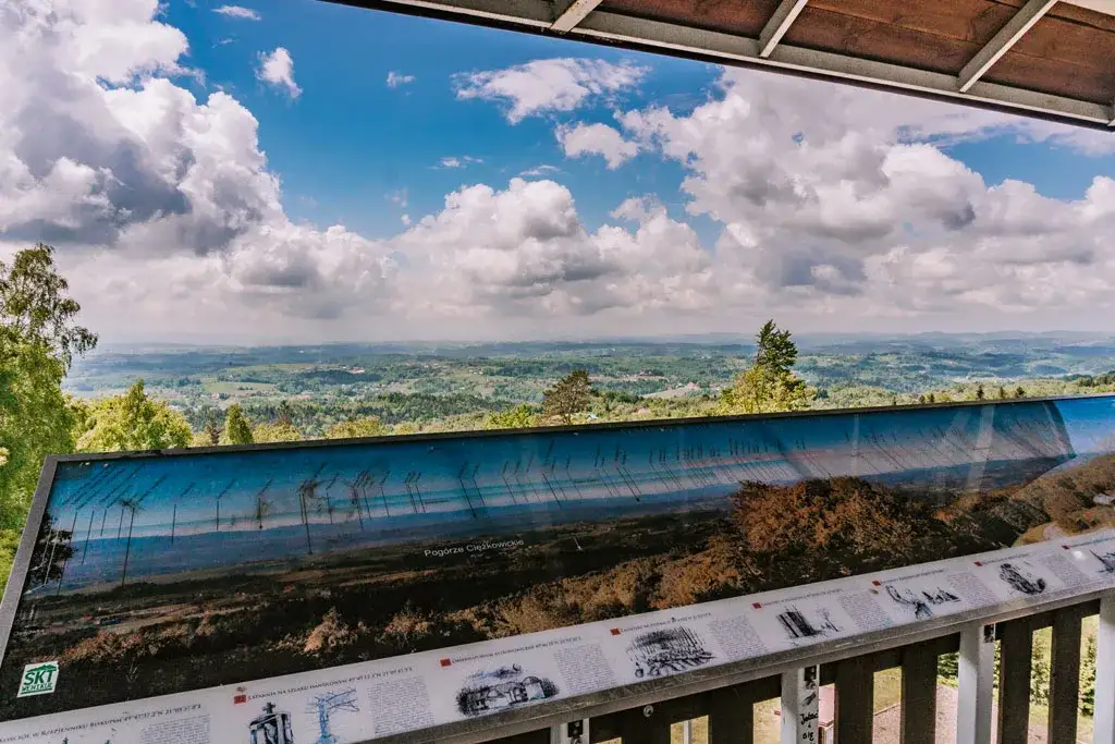 Wieża widokowa Brzanka panorama
